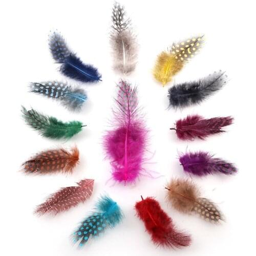 Natural Pheasant Feathers 20pcs/lot 5-10CM Mixed Color Women Necklace Earrings Spotted Chicken Feathers DIY Jewelry Making