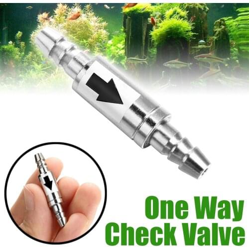 1PC Stainless Steel Check Valve Non-Return Water Inline Fluids Check Valves for Fuel Gas Liquid For CO2 In Aquarium 4cmx 0.8cm