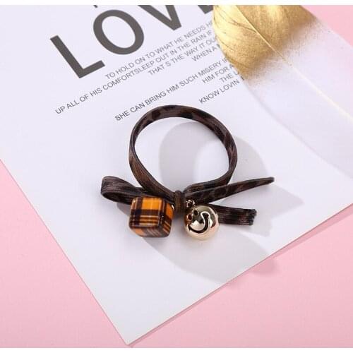 Hair ties Elastic Hair Band For women and girls cubic ball ring bows Hair Accessories