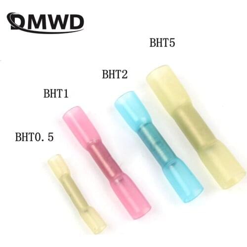 BHT0.5 BHT1 BHT2 BHT5 Heat shrink waterproof Middle connector terminal nylon brass terminal 20PCS BHT ratchet PLIER