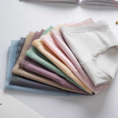10pcs women Panties cotton leakproof underwear women soft physiological solid cute brief soft comfortable lady girl intimate