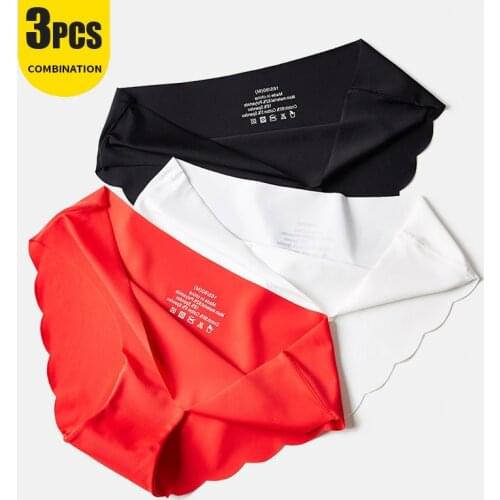 3Pcs/lot Seamless Panties Underwear Female Comfort Intimates Fashion Female Low-Rise Briefs Ladies Lingerie Sexy Panties