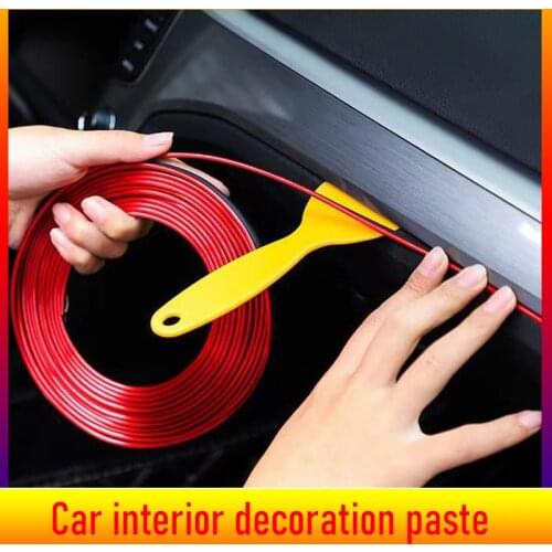 5M Universal Car Styling DIY Flexible Interior Decoration Auto Mouldings Car Cover Trim Dashboard Door Edgein Car Accessories