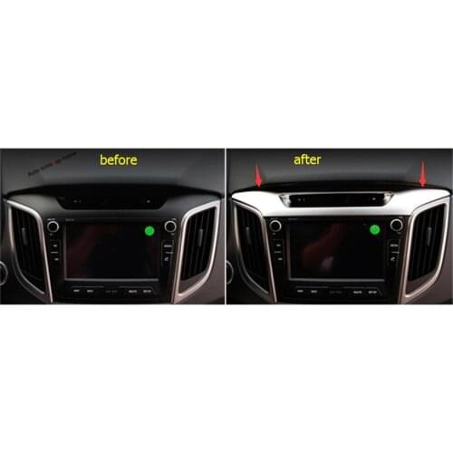 Yimaautotrims Central Control Dashboard Air Outlet Cover Trim Fit For Hyundai Creta IX25 2015 2016 2017 ABS Interior Mouldings
