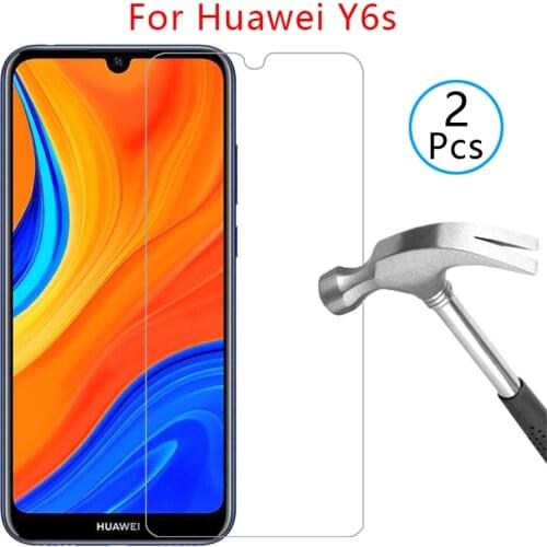 Protective glass for huawei y6s 2019 2020 screen protector tempered glas on huawey huwei hawei huawi y 6s 6 y6 s film huaweiy6s