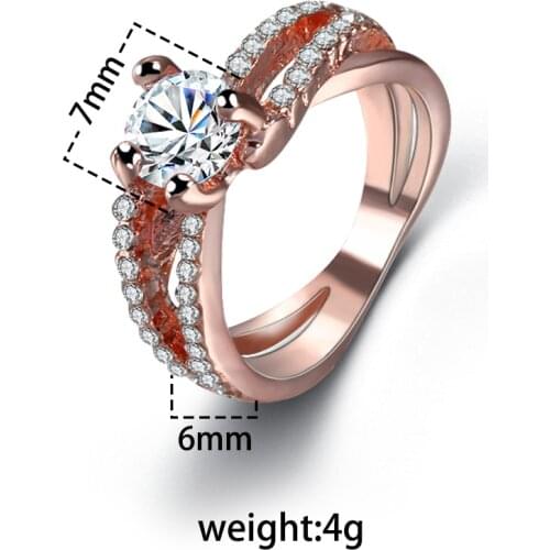 Fashion Charm Ladies Ring Micro-set Zircon Fashion Creative Closed Metal Ring Colorful Decoration Set Party Wedding Jewelry Gift