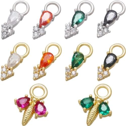 ZHUKOU gold/silver color multicolor insect earrings charms women handmade earrings pendant accessories supplies wholesale VD837