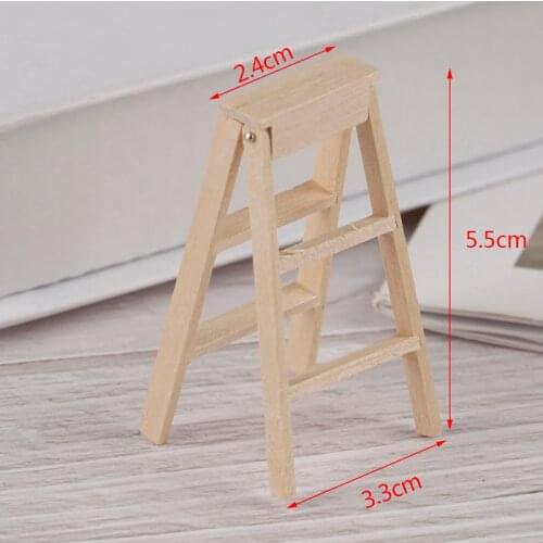 1:12 Dollhouse Miniature Furniture Wooden Ladder