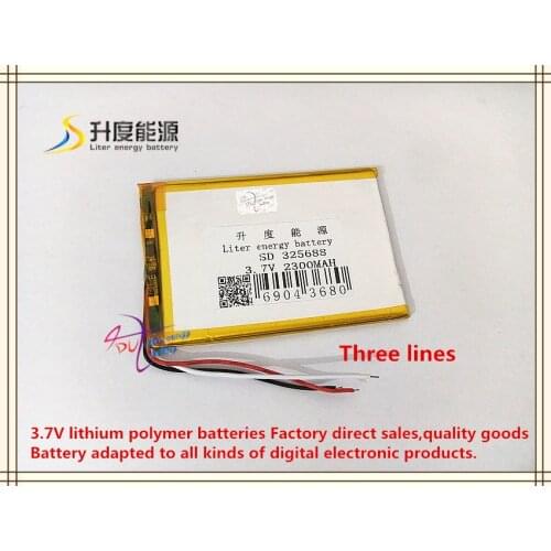 3.7V 2300mAH 325688 polymer lithium ion / Li-ion battery for MOBILE PHONE tablet pc mid power bank