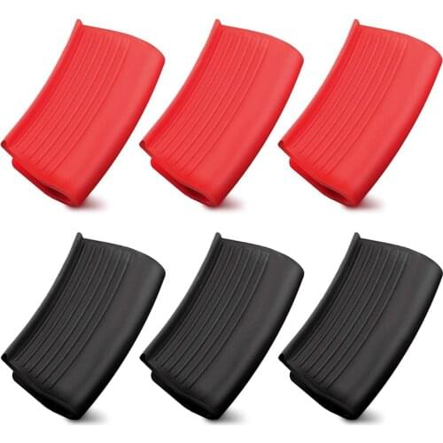 3 Pairs Silicone Assist Handle Holder Hot Handle Holder Sleeves Heat Insulated Pot Grip Scald-Proof Pan Grip Cover