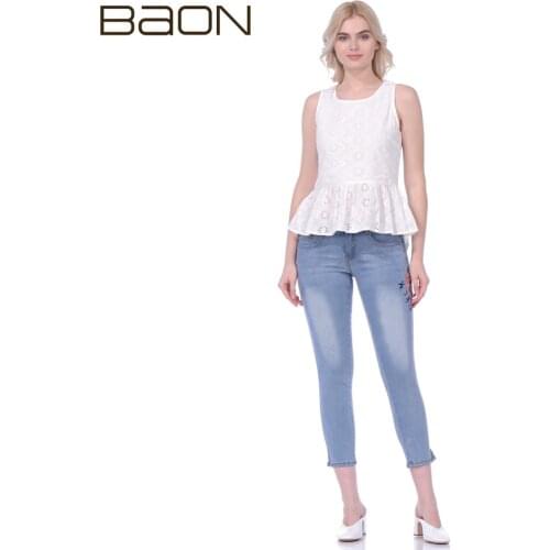 Женские джинсы с вышивкой BAON China At AliExpress