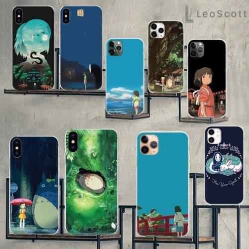 Japan cartoon Totoro Spirited Away Phone Case For iphone 12 5 5s 5c se 6 6s 7 8 plus x xs xr 11 pro max mini