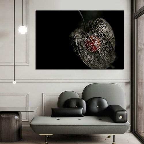 Fruit Black Canvas Paintings Large Wall Posters For Home Kitchen Decor Living Room HD Black Canvas Paintings