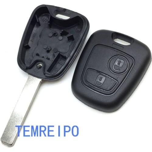 20pcs/lot 2 Button Uncut Blade Remote Car Key Case Shell Fob Module Cover for Citroen C1 C2 C3 Saxo /Xsara /Picasso /Berlingo