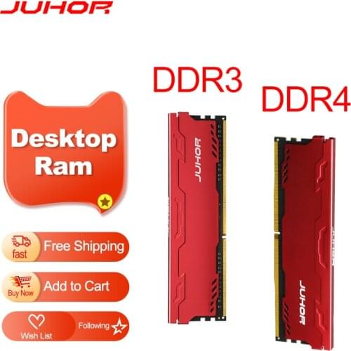 JUHOR Ram ddr3 4GB 1866MHz Memoria 8GB 1600Mhz Desktop DDR3 Memory 1333mhz New Dimm With HeatSink