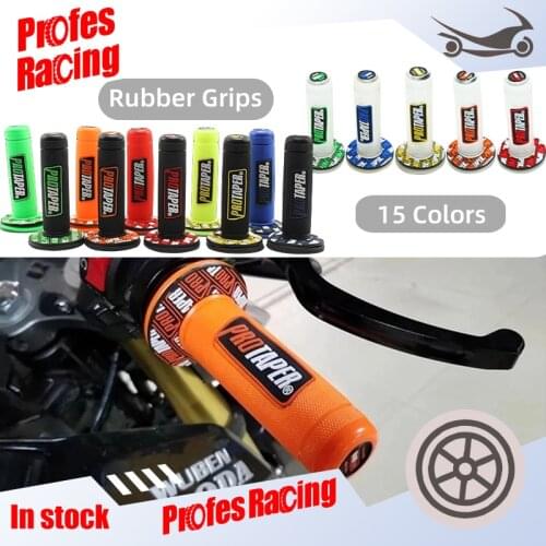 Motorcycle Protaper Handlebar Grip Handle Grip Dirt Pit Bike Motocross 7/8" Rubber Gel Hand Grips Brake Hands 15 Colors