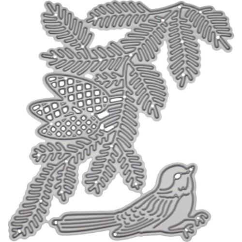 Bird Leaf Metal Cutting Dies Stencil Scrapbooking DIY Album Stamp Paper Emboss