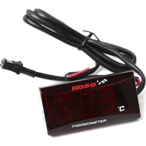 Universal Motorcycle Water Temperature Gauge Mini LED Digital Meter Gauge Sensor Water Temp Adapter Scooter And Racing Goods
