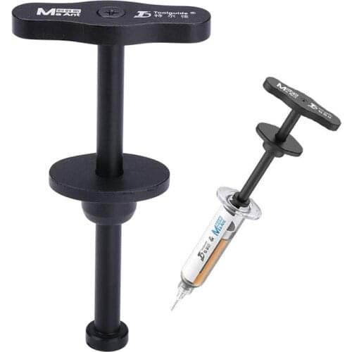 Aluminum Alloy Solder Paste Booster With 3 Needles Syringe Soldering Flux Pusher UV Solder Mask Ink Booster