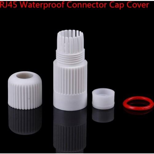 Waterproof Connector Cap Cover RJ45 For Outdoor Network IP Camera Pigtail Cable