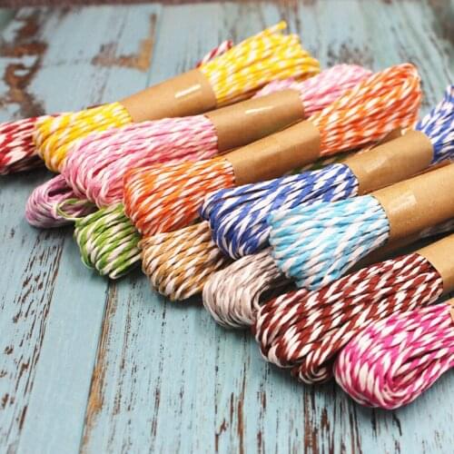12pcs/set 10M Waxed Paper Cords Strings Ropes for DIY Necklace Bracelet Craft Making For Packing Box packing tape (Random Color)