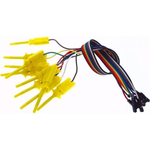 100PCS/LOT Quality Test Hook Clip Logic Analyzer Test Folder For USB 24M 8CH new Dropshipping