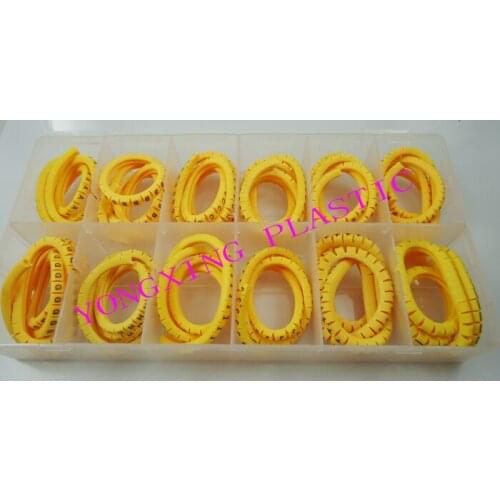 1200pcs/box cable marker EC-0 0.75mm2 ABCDEFGHIJ+- 12 different letter and digital mark cable