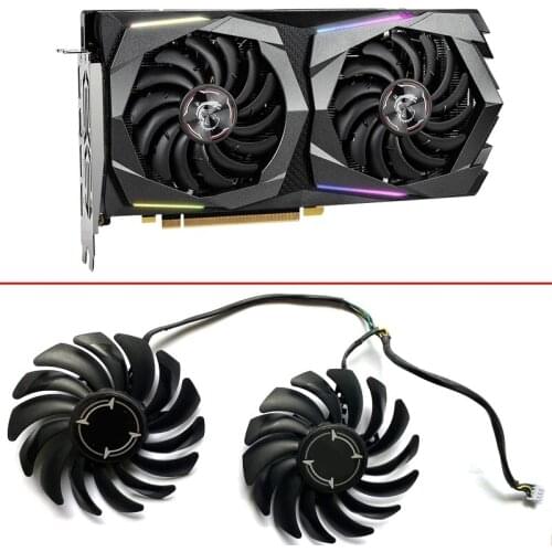 2pcs NEW PLD09210B12HH 85MM 4PIN GTX1660TI ETH Cooling Fans For MSI GeForce GTX 1660 SUPER GAMING GTX 1650 4G Video Card Fan