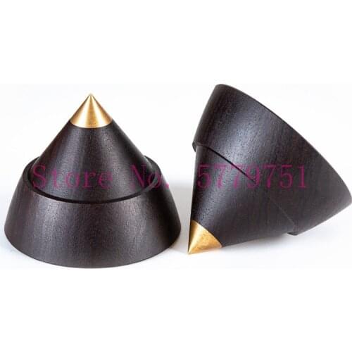 4pcs Ebony Speaker Foot Nail Sound Suspension Foot Nail Fever Bookshelf Speaker Foot Nail Foot Pad 23MM Self-adhesive