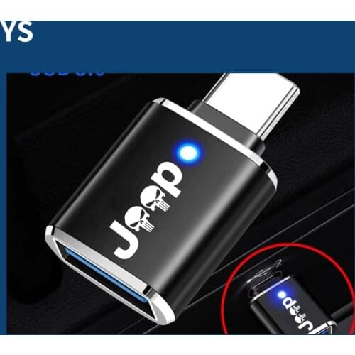 For Jeep Renegade Compass USB C OTG Adapter Fast USB 3.0 to Type C Adapter for MacbookPro Xiaomi Huawei Mini USB Adapter