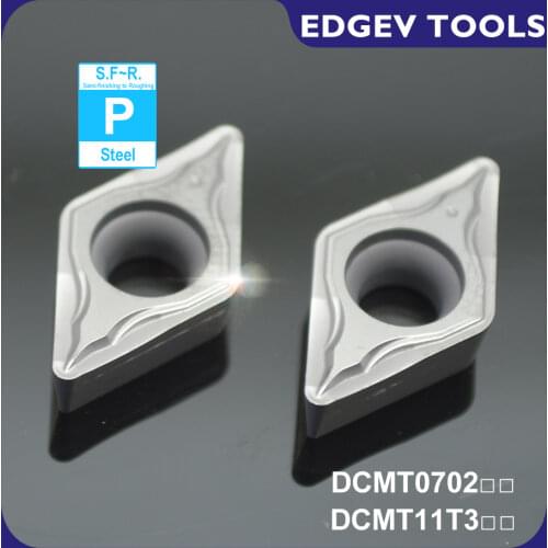 EDGEV Cermet Inserts DCMT11T304 DCMT11T308 FG DCMT Carbide Cutter Boring CNC Lathe Internal Turning Tools Machining Steel CT3000