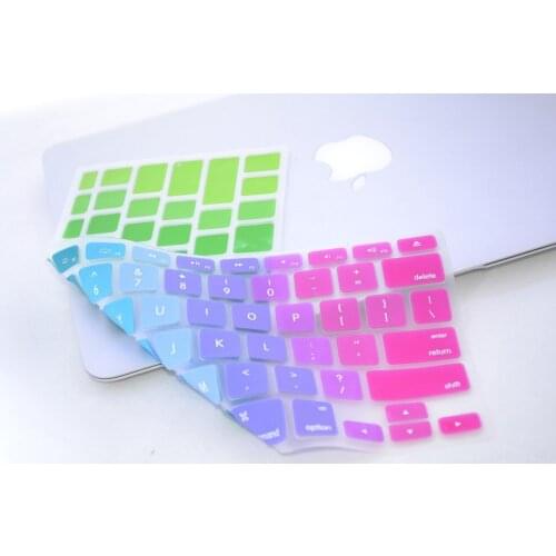 Hot sale Dazzle colour US version Keyboard skin Cover for macbook air/pro/pro retina 13.3 15.4 MEAFO
