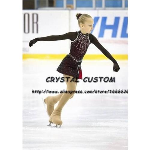 Crystal Custom Ice Figure Skating Dresses For Girls New Brand Ice Skating Dresses For Competition DR4503