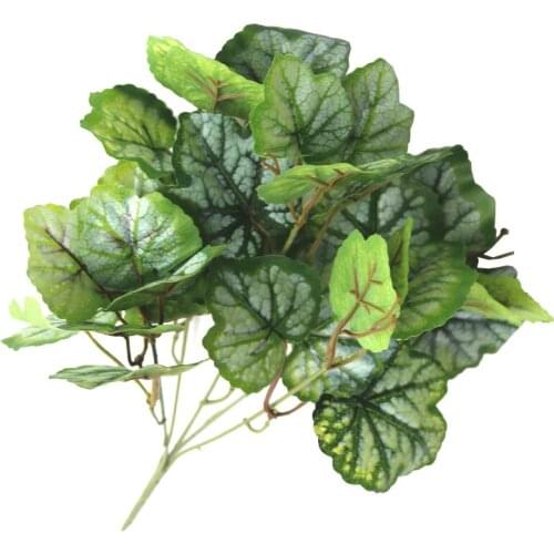 Artificial Leaf Stem Realistic Plastic Faux Plant 5-Pronged Crabapple Leaves 7 Prongs Of Magnolia Leaves Home Decorations