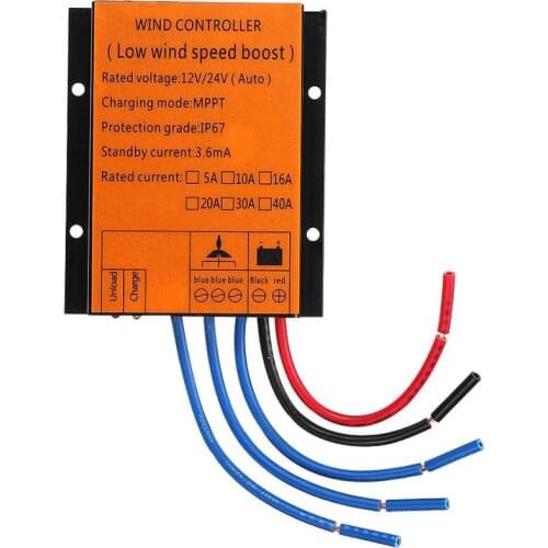 Wind turbine charge controller 600w 1000w 12v 24vAUTO MPPT LOW WIND SPEED BOOST CONTROLLER WATER PROOF