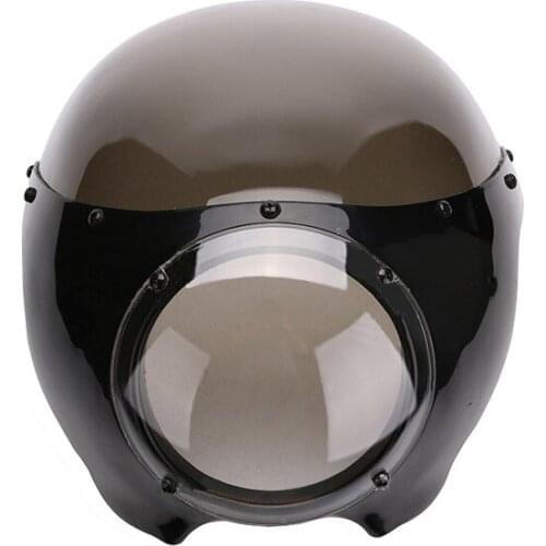 Retro Motorcycle Radome Modified Coffee Pig Head Cover, Suitable for Harley Lamp Cover Off-road Vehicle Accessories
