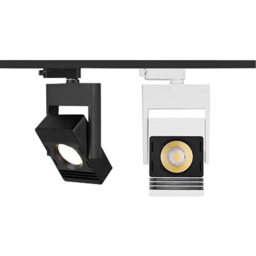 Square track light 20W 30W ,85-265V COB lighting, suitable for clothing store, commercial background wall track lighting