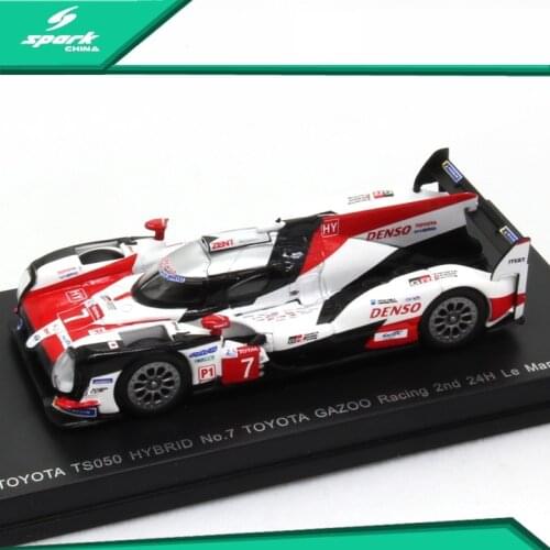 Spark 1:64 Y134 TOYOTA TS050 NO.7 2nd 24H LM Le Mans 2018 Simulation Model Car