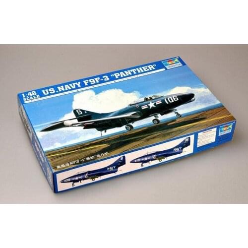 Trumpeter Model 1/48 02834 U.S. Navy F9F-3 Panther