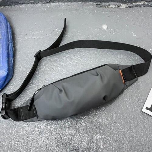 New wave Waist Bags For Men Waterproof Belt Bag Boy Banana Pouch Daily Fanny Pack Phone Pouch Street Style Men Zipper Waist Bag