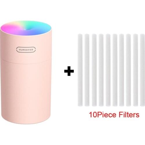Upgraded version of 270ml Colorful Cup second-generation humidifier USB air humidifier car household sprayer with 7-color LED li