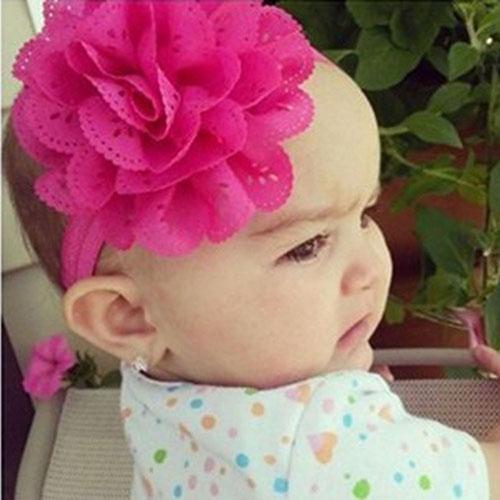 Lovely Baby Girls Kids Fashion Hollow Lace Flower Headband Headwear Hair Band Baby Hair Accessory