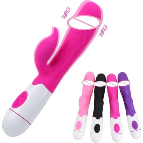 OLO Penis Female Masturbator Double Vibration G Spot Dildo Vibrator Adult Products Clitoris Stimulator Sex Toys for Women