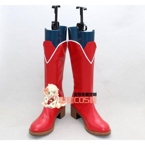 LoveLive! Love Live Sunny Day Song Tojo Nozomi Red Cosplay Shoes Boots X002