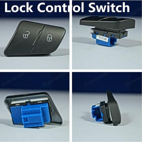 Polarlander for Old R/elease 3C0962125b Lock Control Switch Driver Side Door Lock Front Left Central Locking Car Door Switch