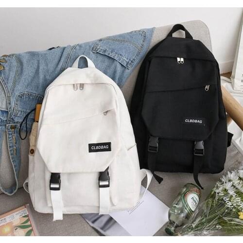 Simple Teenages Travel Bagpack Portable Bags for Student Birthday Gifts Simple Canvas Backpack Shoulder Bag Women Men Schoolbag