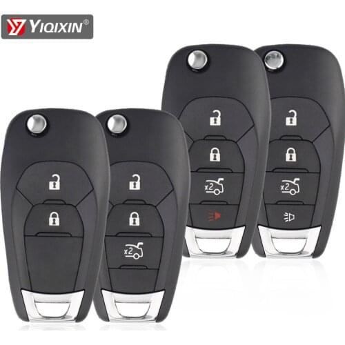 YIQIXIN Smart Remote Flip Car Key For Chevrolet Aveo Cruze 2014 2015 2016 2017 2018 2/3/4 Buttons Auto Replace HU100 Uncut Blade
