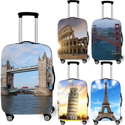 Landscape print Luggage Protective Covers Cartoon Suitcase Cover For Travel 18 to 32 Inch Trolley Luggage Anti-dust Cover