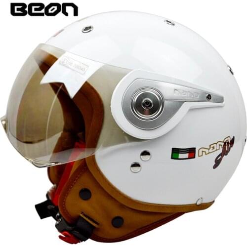 BEON Motorcycle Vintage helmet Mens Feminino Helmets Head headgear casque capacete casco Riding bicycle moto half face helmet