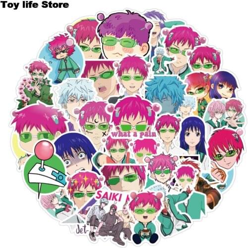 10/30/50 Pcs Saiki Kusuo Stickers Japanese Anime Sticker For Decal On Guitar Suitcase Laptop Phone Fridge Motorcycle Car